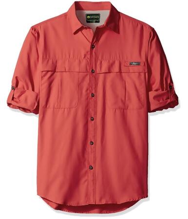 G.h. Bass Co. Mens Explorer Fishing Ls Button Up Shirt - L