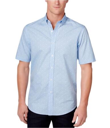 Club Room Mens Micro-Geo Button Up Shirt - M