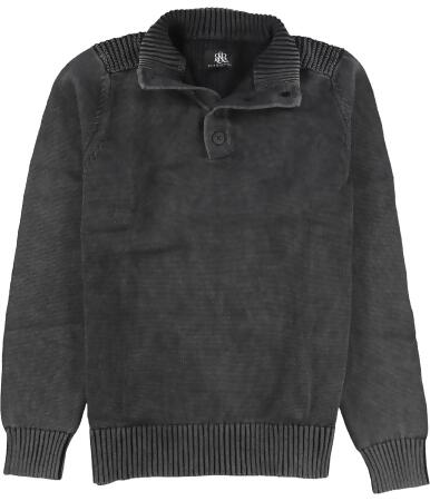 Rock Republic Mens Henley Mock-Neck Pullover Sweater - M