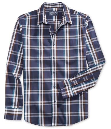 American Rag Mens Julien Plaid Button Up Shirt - S