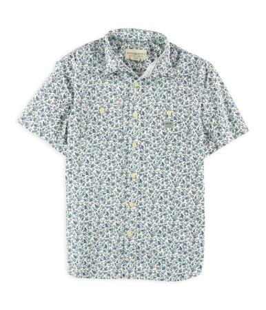 Ralph Lauren Mens Floral Slub Button Up Shirt - S