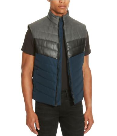 Kenneth Cole Mens Colorblock Puffer Vest - S