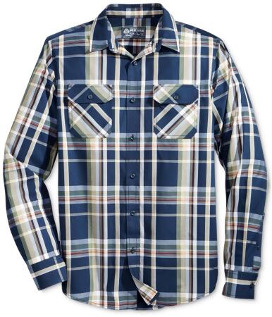 American Rag Mens Plaid Button Up Shirt - S