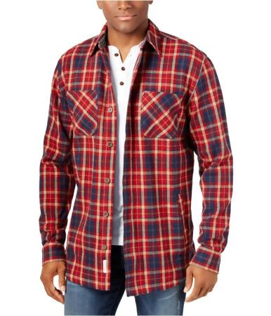 Weatherproof Mens Vintage Twill Plaid Shirt Jacket - M
