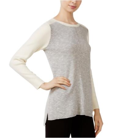 Kensie Womens Hi-Lo Colorblocked Knit Sweater - L