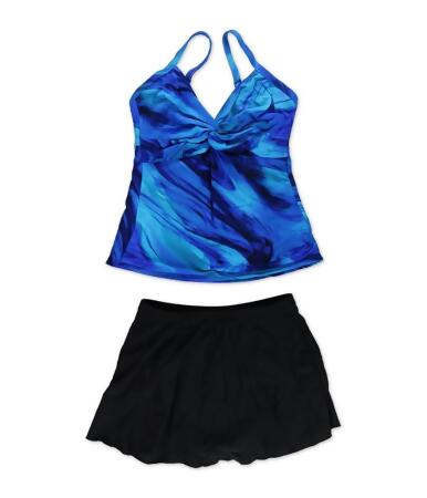 Miraclesuit Womens Flow Roswell Skirt 2 Piece Tankini - 8