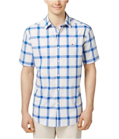Tommy Hilfiger Mens Drexler Windowpane Button Up Shirt - XS