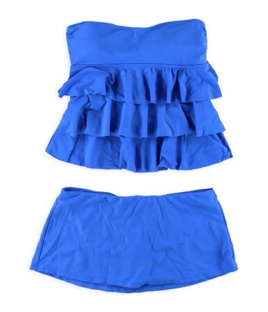 Island Escape Womens Tiered Skirtini 2 Piece Bandini - 10