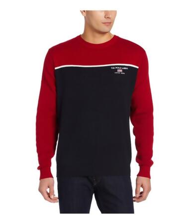 U.s. Polo Assn. Mens Colorblock Knit Pullover Sweater - L