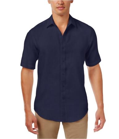 Club Room Mens Garment Dyed Button Up Shirt - M