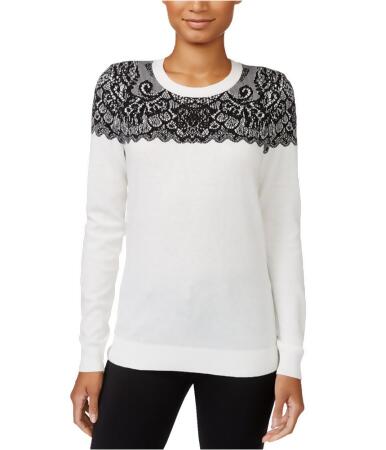 Maison Jules Womens Intarsia Knit Sweater - XL