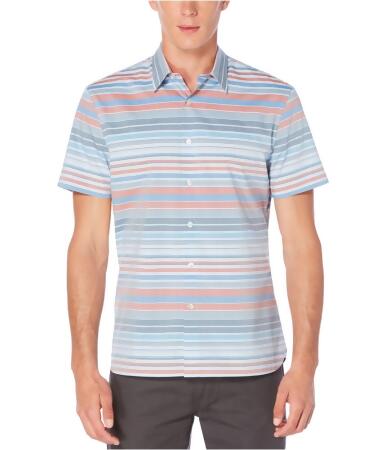 Perry Ellis Mens Striped Button Up Shirt - S