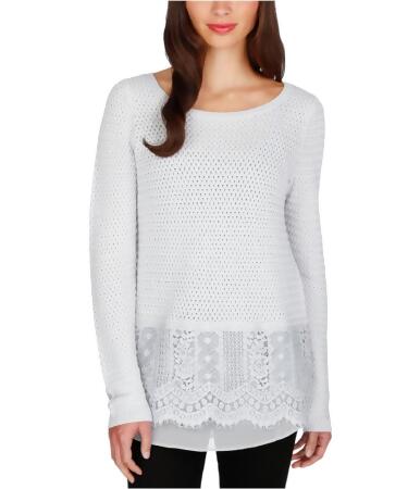 Lucky Brand Womens Lace Trim Knit Sweater - XL