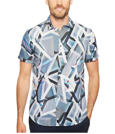 Calvin Klein Mens Abstract Button Up Shirt - L