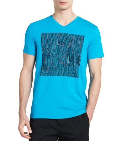 Calvin Klein Mens Abstract Logo Graphic T-Shirt - XS