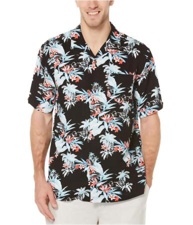 Cubavera Mens Retro Tropical Button Up Shirt - L