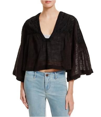 Free People Womens Carry Me Away Dolman Blouse - M