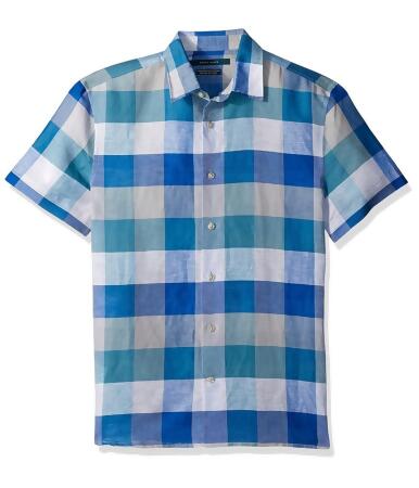 Perry Ellis Mens Buffalo Plaid Button Up Shirt - XL