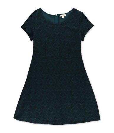 Maison Jules Womens Textured Filigree A-Line Dress - XS