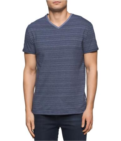 Calvin Klein Mens Stripe Embellished T-Shirt - L