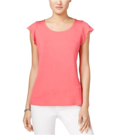 Maison Jules Womens Flutter Sleeve Basic T-Shirt - XXS