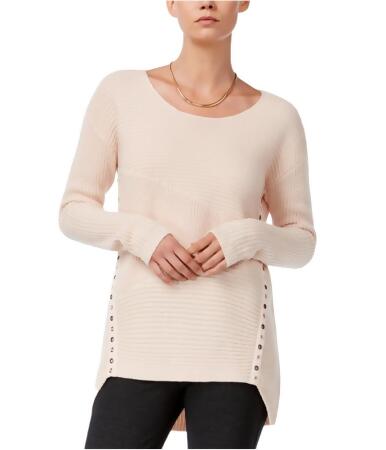 Bar Iii Womens Asymmetrical Grommet-Detail Knit Sweater - XS