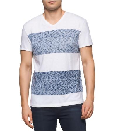 Calvin Klein Mens Reverse Print Embellished T-Shirt - S