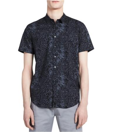 Calvin Klein Mens Fractured Button Up Shirt - S