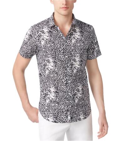 Calvin Klein Mens Fractured Button Up Shirt - L