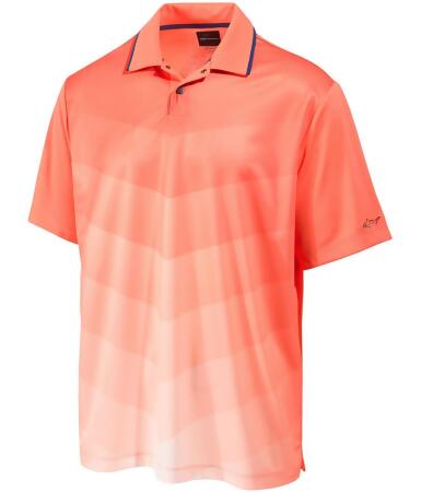 Greg Norman Mens Ombre Cheveron Rugby Polo Shirt - M