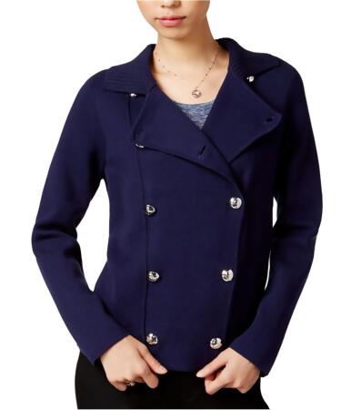 Maison Jules Womens Double Breasted Pea Coat - L