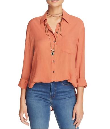 Free People Womens That's A Wrap Button Up Shirt - XS
