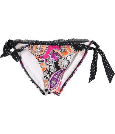 Kenneth Cole Womens Paisley Side Tie Bikini Swim Bottom - M