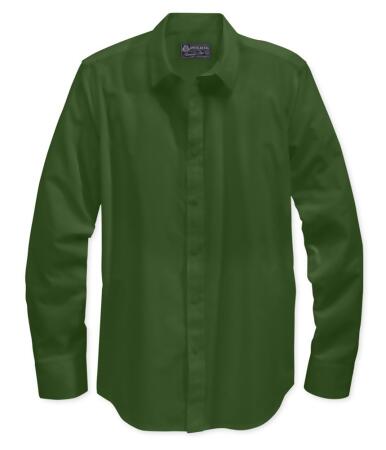 American Rag Mens Basic Ls Button Up Shirt - S