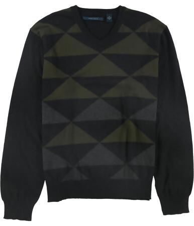 Perry Ellis Mens Intarsia Pullover Sweater - S