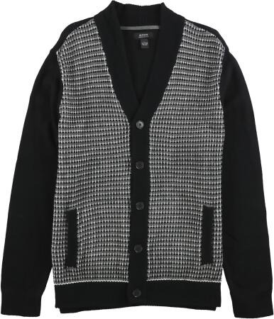 Alfani Mens Textured Knit Cardigan Sweater - L