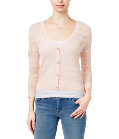 Maison Jules Womens Open-Knit Cardigan Sweater - XXS