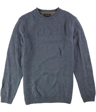 Tasso Elba Mens Duel-Textured Knit Pullover Sweater - S