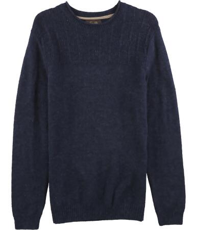 Tasso Elba Mens Duel-Textured Knit Pullover Sweater - S