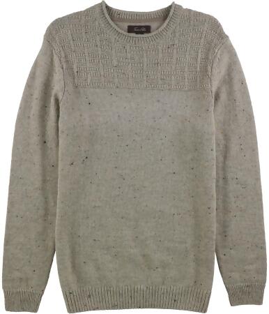 Tasso Elba Mens Duel-Textured Knit Pullover Sweater - S