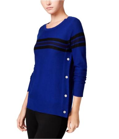 Maison Jules Womens Striped Knit Sweater - M