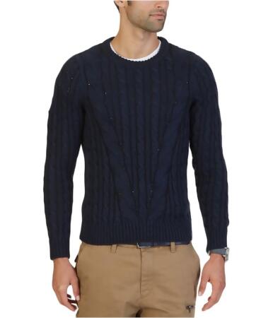 Nautica Mens Cable Knit Pullover Sweater - M