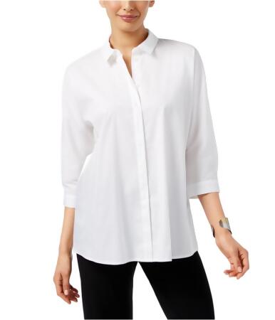Alfani Womens Dolman-Sleeve Button Up Shirt - 10