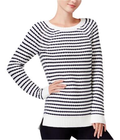 Maison Jules Womens Striped Knit Sweater - XXS