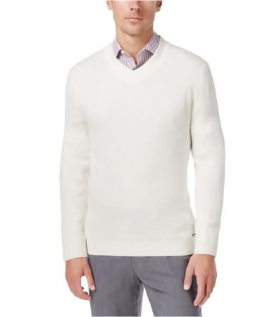 Tasso Elba Mens Cashmere Textured Knit Sweater - 2XL