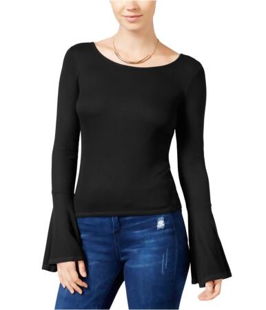 Chelsea Sky Womens Ribbed Pullover Blouse - M