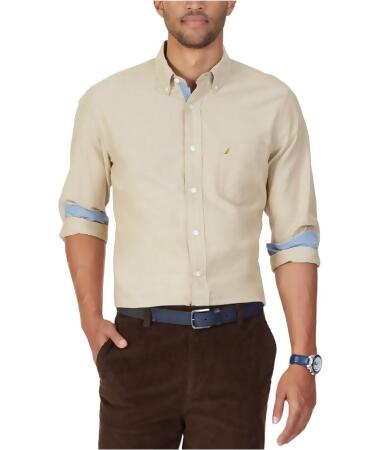 Nautica Mens Oxford Button Up Shirt - L