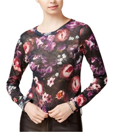 Bar Iii Womens Floral Knit Sweater - XL