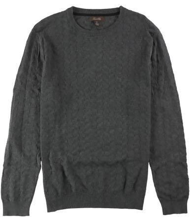 Tasso Elba Mens Chevron Patterned Knit Pullover Sweater - S