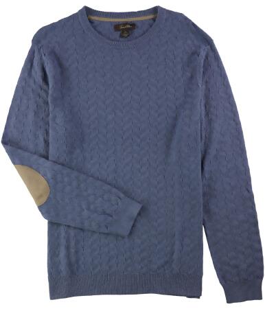 Tasso Elba Mens Chevron Patterned Knit Pullover Sweater - L